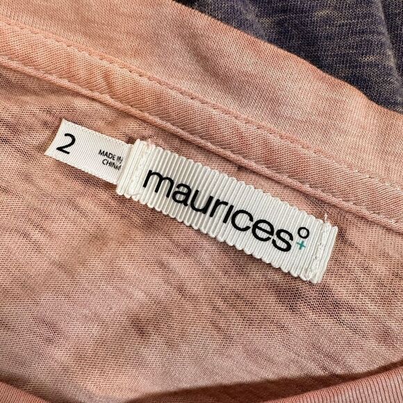 NWOT Maurice’s Plus Size Burnt Out Pink Purple Sunday Funday Football” - Size 22 - Picture 4 of 7